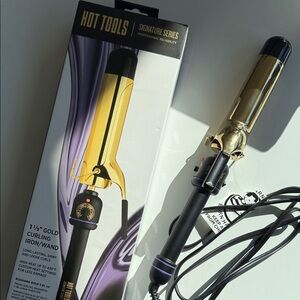 Gold and Black Curling Iron by Hot Tools